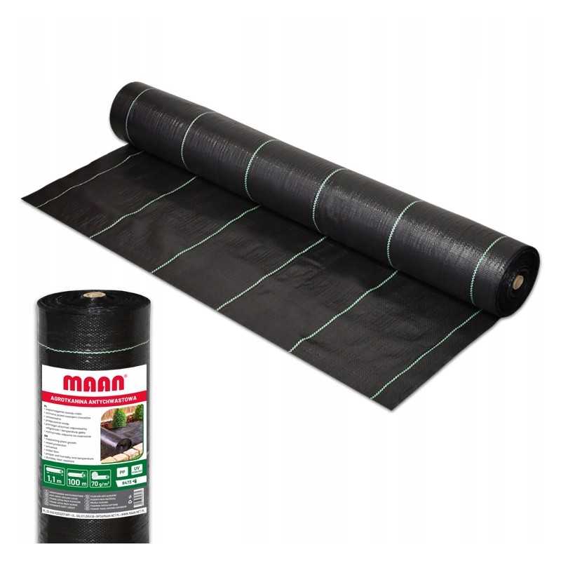 Agrotkanina 70 anti weed pp black uv roll 1 1 x 100 m maan