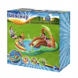 Bestway pripučiamas baseinas su vandens žaidimų aikštelės čiuožykla 53093
