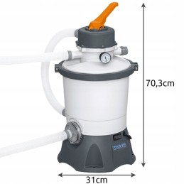 Smėlio siurblys baseinams, filtravimas 3028l h, bestway 58515 komplektas