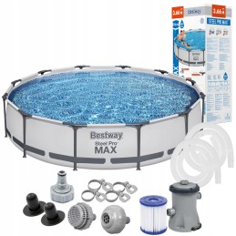Frame pool 366x76 pump filter family garden set