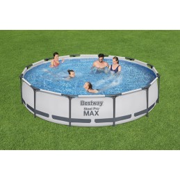 Frame pool 366x76 pump filter family garden set