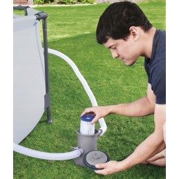 Frame pool 366x76 pump filter family garden set