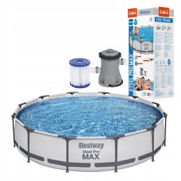 Frame pool 366x76 pump filter family garden set
