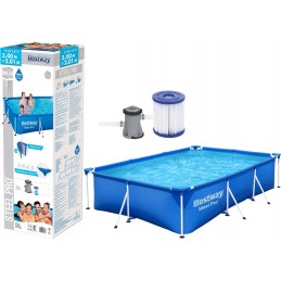 Bestway stačiakampio rėmo baseinas 300x201 56411