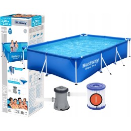 Bestway stačiakampio rėmo baseinas 300x201 56411