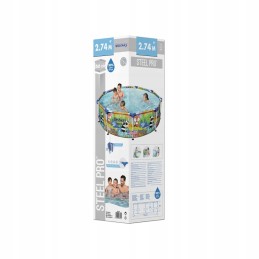 Bestway spalvoto rėmo baseinas 274x66 cm 5612f