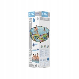 Bestway spalvoto rėmo baseinas 274x66 cm 5612f