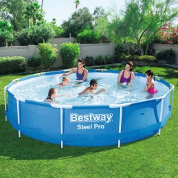 Swimming pool 366x76 frame family garden set