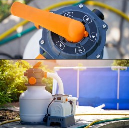 Smėlis siurbliui kvarcinis stiklas 3 6 mm intex bestway aqua grit 20kg