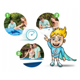 Frame pool garden 366x76cm pump filter pro for fun for the whole family