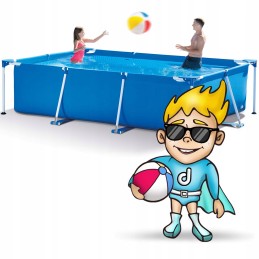 Plieninis sodo baseinas 260 x 160 x 65 cm rinkinys 5in1 intex 28271