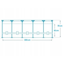 Intex karkasinis sodo baseinas 305x76 26700 8in1