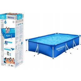 Bestway stačiakampio rėmo baseinas 300x201 56411