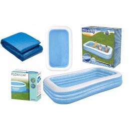 Bestway pripučiamo baseino komplektas, didelis baseino kilimėlis