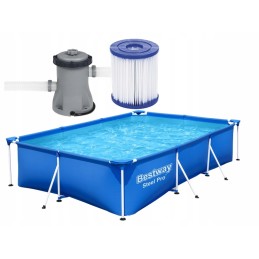 Bestway stačiakampio rėmo baseinas 300x201 56411