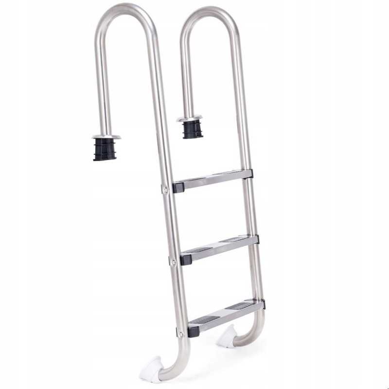 3 pakopų plieninės baseino kopėčios, 132 cm