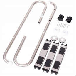 3 pakopų plieninės baseino kopėčios, 132 cm