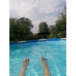 Sodo karkasinis baseinas 305x305 paplūdimyje 28208