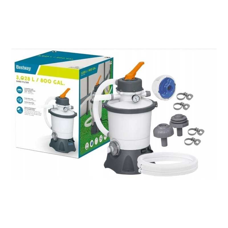 Smėlio siurblio filtravimas baseinui 3028 lh bestway 58515 žarnos ir jungtys