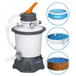 Smėlio siurblio filtravimas baseinui 3028 lh bestway 58515 žarnos ir jungtys