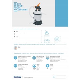 Bestway 58515 smėlio siurblys, 3028lh filtras