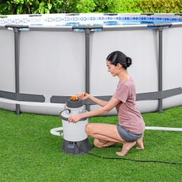 Smėlio filtro siurblys baseinui 3028l h Bestway chemconnect dozatorius