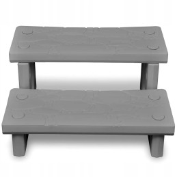 Laipteliai hidromasažinei voniai, 70x65x34cm, pilki