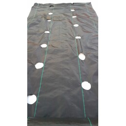 Žemės ūkio audinys su skylutėmis braškėms 80 cm x 20 m