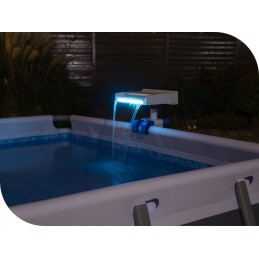 Vandens kaskados krioklys LED dušas baseinui bestway 58619 naujas modelis 2024 m