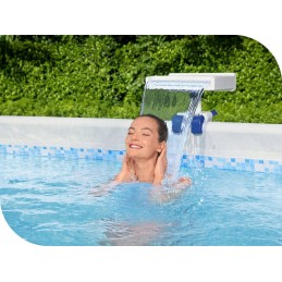 Vandens kaskados krioklys LED dušas baseinui bestway 58619 naujas modelis 2024 m