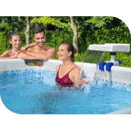 Vandens kaskados krioklys LED dušas baseinui bestway 58619 naujas modelis 2024 m