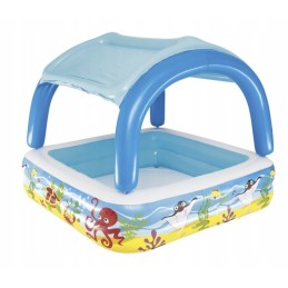 Pripučiamas baseinas vaikams su stogu