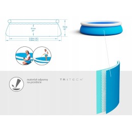 Bestway išsiplėtimo baseinas 5377 l 366x76 cm