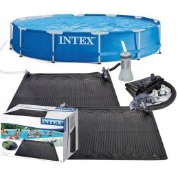 4x ekologiškas saulės vandens šildymo kilimėlis 120x120cm intex baseino šildytuvas