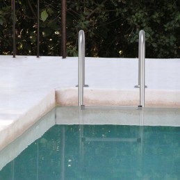 3 pakopų plieninės baseino kopėčios, 132 cm