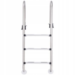 3 pakopų plieninės baseino kopėčios, 132 cm