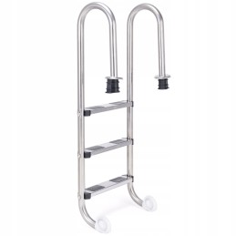 3 pakopų plieninės baseino kopėčios, 132 cm