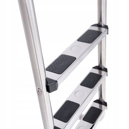 3 pakopų plieninės baseino kopėčios, 132 cm