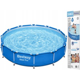 Bestway lielais apaļais rāmis baseins 366x76cm 12 pēdas