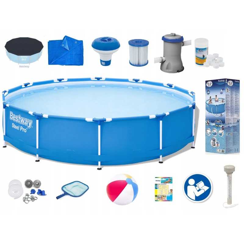 Bestway 305 305x76 rėmo sodo baseinas 20in1