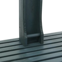 Medinis sodo dušas 75x75x221 cm antracitas