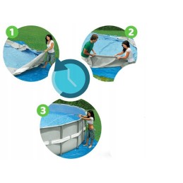 Sodo karkasinis baseinas 305 x 76cm šeima