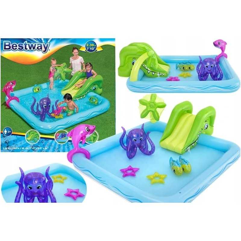 Vandens parko pripučiamas baseinas 239 x 206 x 86 cm bestway