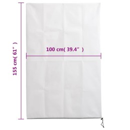 Žieminiai apsauginiai gaubtai augalų apsaugai 4 vnt 70g/m² 1x1,55m