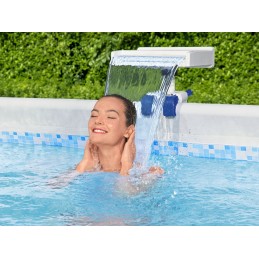 Sodo dušas, baseino fontanas, 7 spalvų LED bestway