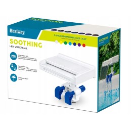 Bestway spalvingas krioklys šviečiantis LED baseino vandens fontanas