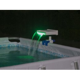 Bestway spalvingas krioklys šviečiantis LED baseino vandens fontanas