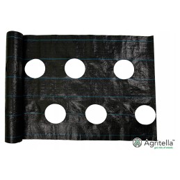 Agrotella mulčiavimo audinys 90g su skylutėmis 0,8x20m ao0800r