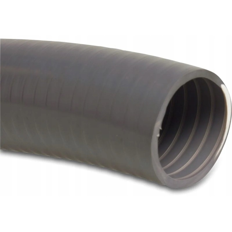 Profec PVC baseina šļūtene 26 mm x 32 mm 7bar pelēka 25m tipa poolflex