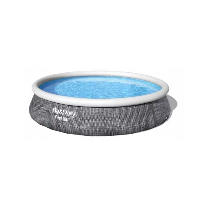 Bestway išsiplėtimo baseinas 396x84 cm rotango siurblys